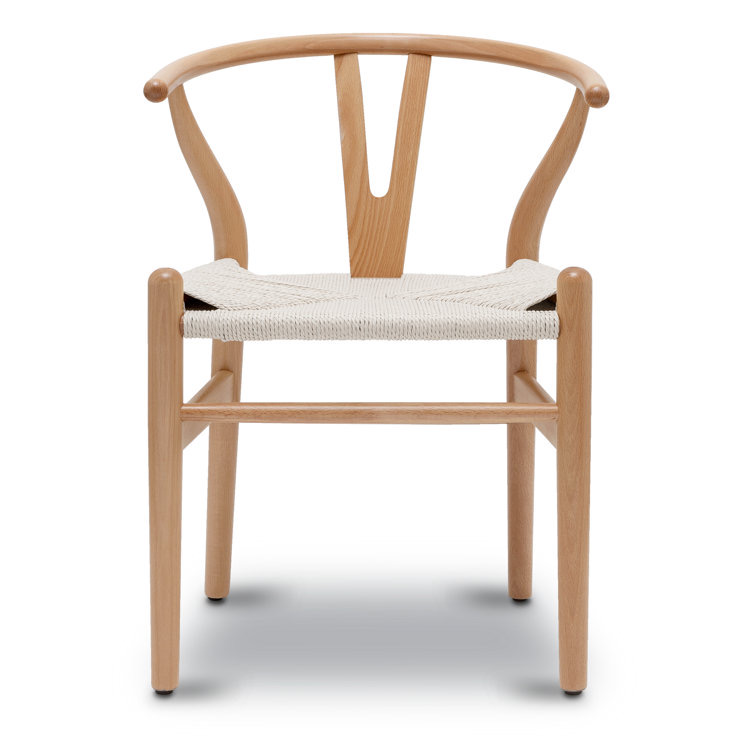 wooden wishbone chair